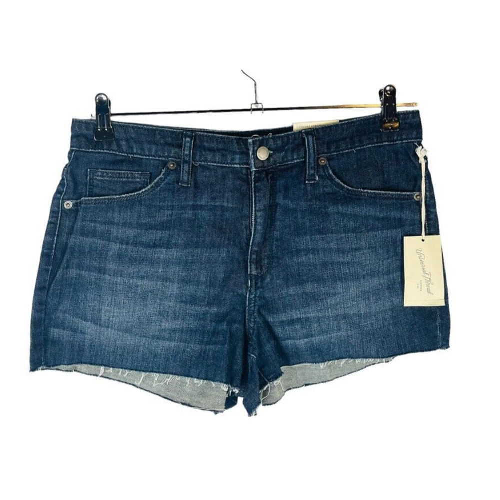 New Universal Thread Womans 12 Shorts Shorts High Rise Shortie‎ Blue Comfort NWT